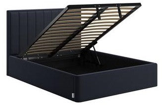 Melissa Buttoned Sleigh Chesterfield Bed Frame with Storage Options And Mattress Included