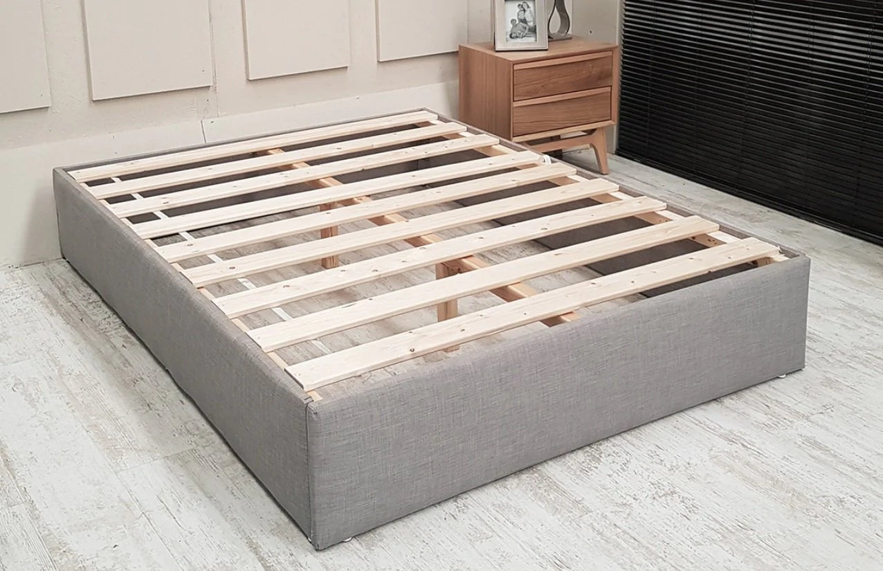 Melissa Buttoned Sleigh Chesterfield Bed Frame with Storage Options And Mattress Included